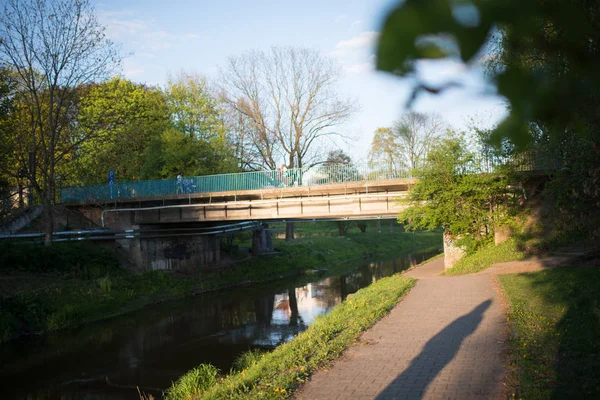 Small bridge in the city