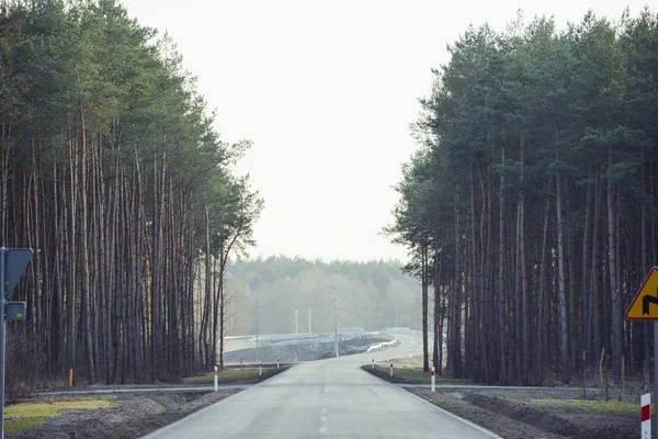 Aszfalt road felülnézet — Stock Fotó