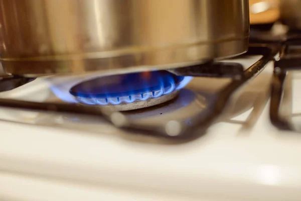 Forno a gás em casa — Fotografia de Stock