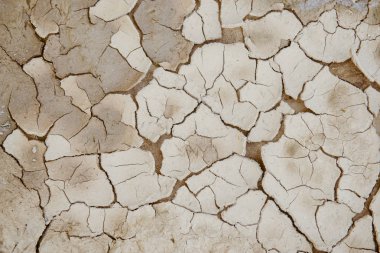 Kırık zemin, kuru arazi.