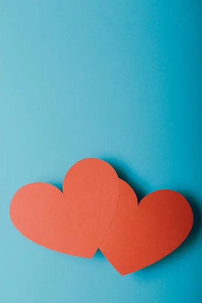 Red paper Valentines Day heart — Stock Photo, Image