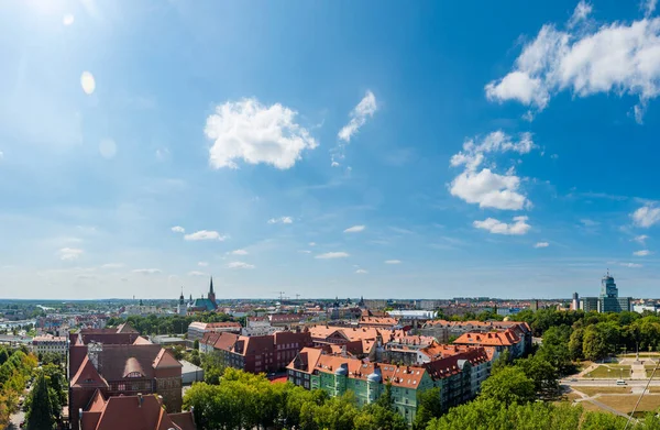 Cidade de Szczecin em um dia ensolarado, Polônia, Europa. — Fotografia de Stock