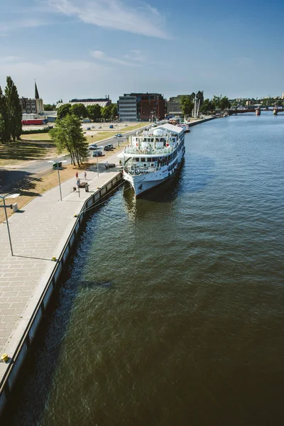 Paisaje urbano de Szczecin en un día soleado, Polonia, Europa. — Foto de Stock