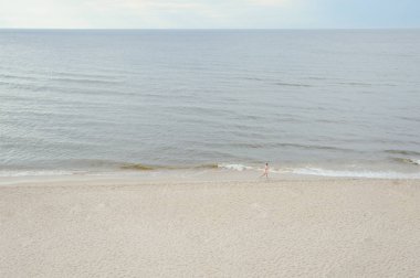 Sahilde Ahşap merdiven