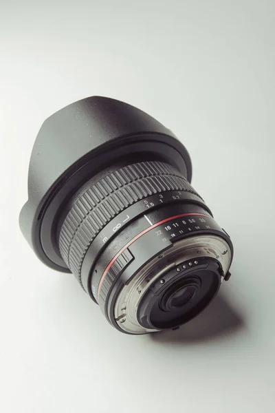 Close Camera Photo Lens White — Stock Photo, Image