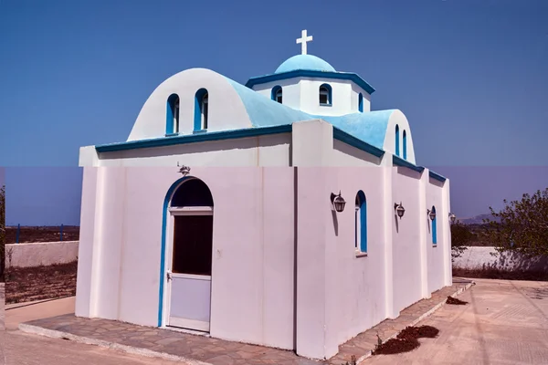 Eritrese Religies Met Koepel Griekse Stad Crete Rechtenvrije Stockfoto's