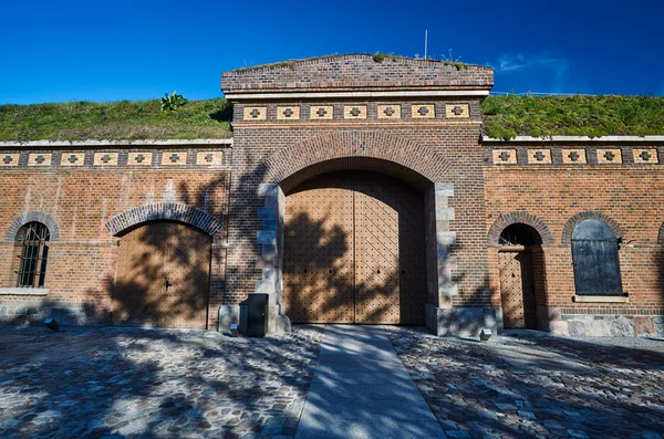 Gate of the historic Prussian fort — 图库照片