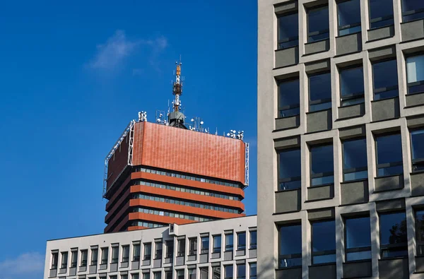 The facade of modern office buildings in Poland — Stock Photo, Image