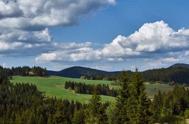 Beskid dağlarda dağ manzarası