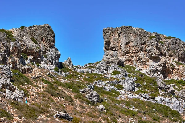 Klipptoppar på Kreta — Stockfoto