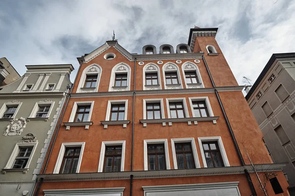 Art Nouveau gevel van het gebouw — Stockfoto