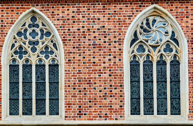 Vitray Gotik kilise ile Windows