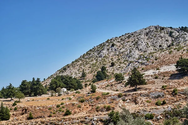 Capela Ortodoxa Nas Montanhas Ilha Creta — Fotografia de Stock