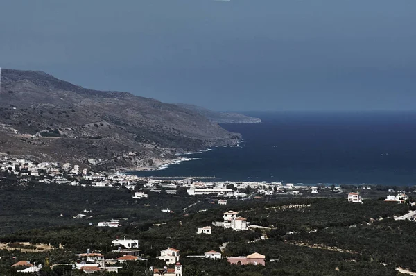 Berg kusten av ön Kreta — Stockfoto