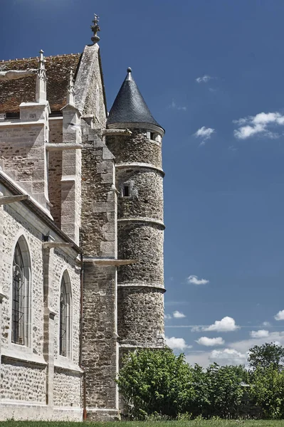 Gothic church in Rumilly-les-Vaudes — Zdjęcie stockowe
