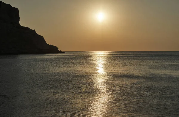Salida del sol sobre el mar Mediterráneo —  Fotos de Stock