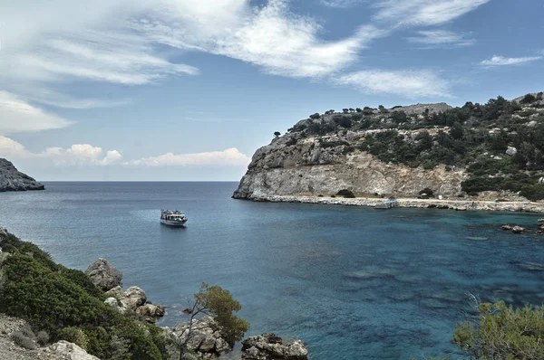 Anthony Quinn Bay on the island of Rhodes — Stock Photo, Image