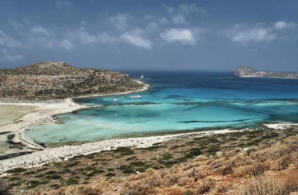 Laguny Balos na řeckém ostrově — Stock fotografie