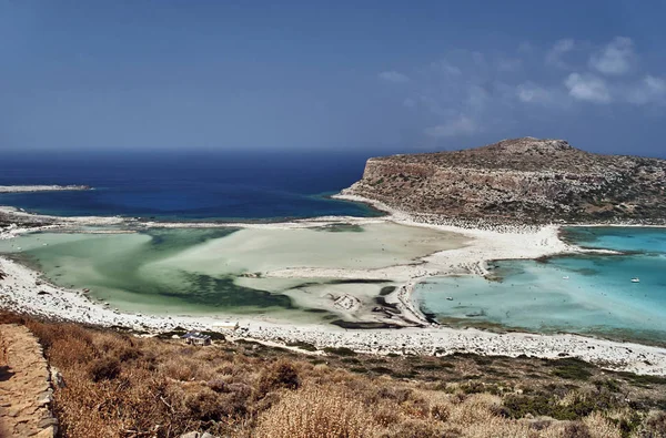 Laguny Balos na řeckém ostrově — Stock fotografie