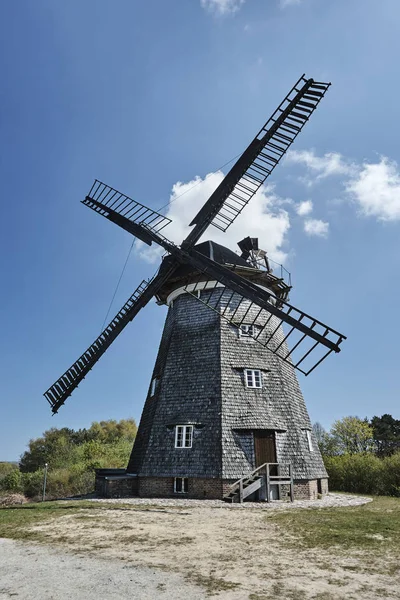 Turret windmill in the village — Stock Photo, Image