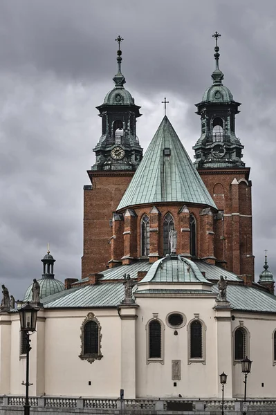 Gothic cathedral with towers — Stock Photo, Image