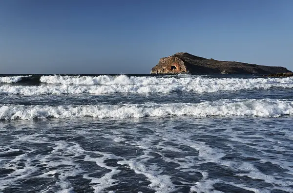 海滩和西奥多岛 — 图库照片