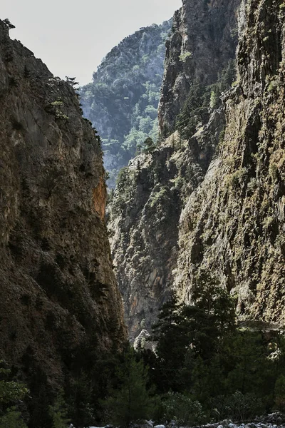 Bergsklyfta Samarien på Kreta — Stockfoto