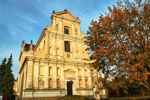 Fasaden Den Katolska Barockkyrkan Poznan Polen — Stockfoto