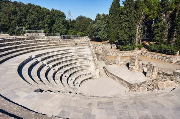 Les Ruines Ancien Théâtre Kos Grèce — Photo