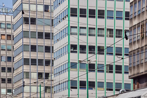 Fragmentos Edifícios Escritórios Modernos Poznan — Fotografia de Stock