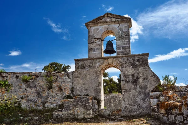 Chapelle Orthodoxe Dans Forteresse Vénitienne Agia Maura Sur Île Grecque — Photo