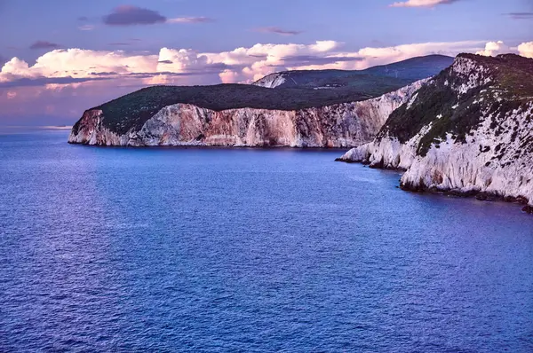 Acantilado Rocoso Isla Griega Lefkada — Foto de Stock