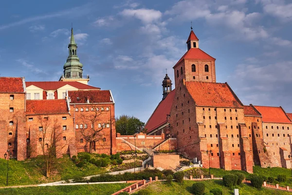 Gótikus Granaries Gabona Tégla Grudziadz Lengyelország — Stock Fotó