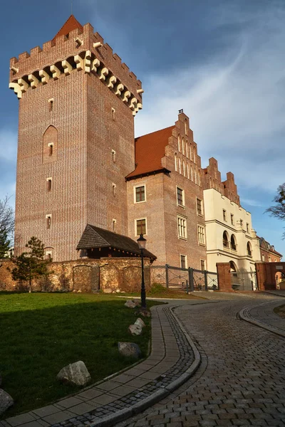 Asfaltová Cesta Královského Hradu Poznani — Stock fotografie