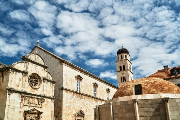 Chiese Medievali Pietra Nella Città Dubrovnik Croazia — Foto Stock
