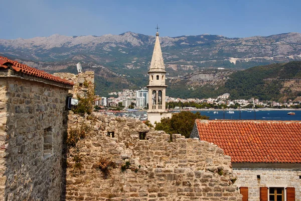 Kilátás Nyílik Öbölre Strand Város Ulcinj Montenegro — Stock Fotó