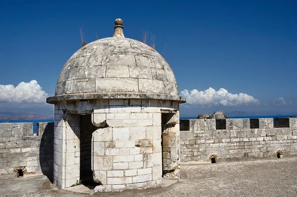 Muren Venetiaanse Fort Het Eiland Van Corfu — Stockfoto