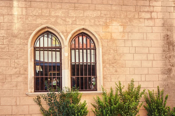 Windows Een Oud Huis Stad Chania Het Eiland Kreta — Stockfoto