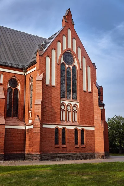 Iglesia Parroquial Seudo Gótica Polonia —  Fotos de Stock