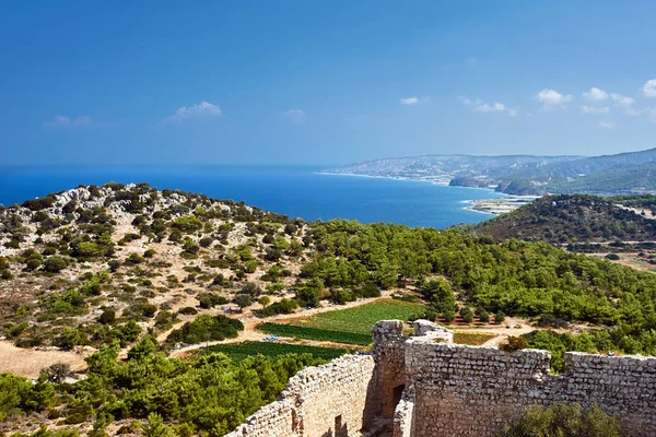 Medieval Walls Islands Mediterranean Sea Greece — Stock Photo, Image