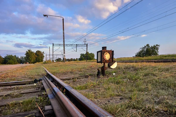Steering Station Tracks Electric Traction Poland — Stock Photo, Image
