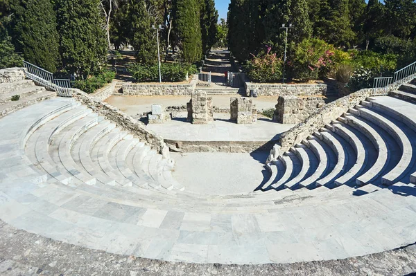 Ruinerna Den Antika Teatern Kos Grekland — Stockfoto