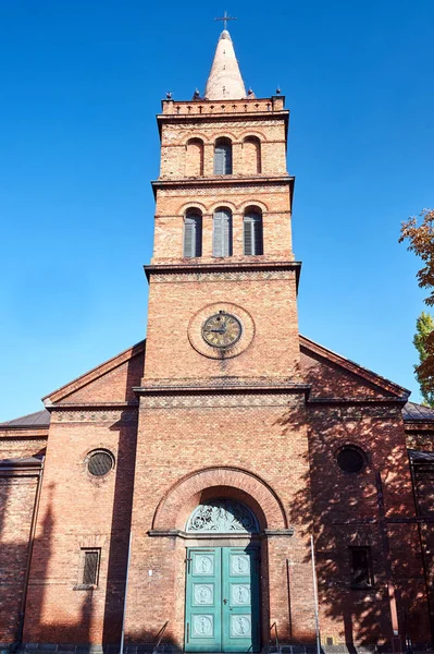 Gothic Parish Church Belfry Gniezno — Stock Photo, Image
