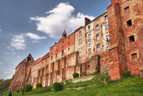 Gotiska Spannmålsmagasin Med Tegel Grudziądz Polen — Stockfoto