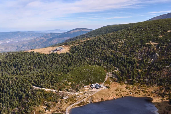 Ledovcové Jezero Horské Útulky Krkonoších Polsku — Stock fotografie