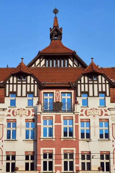 Fassade Des Historischen Jugendstilgebäudes Posen — Stockfoto