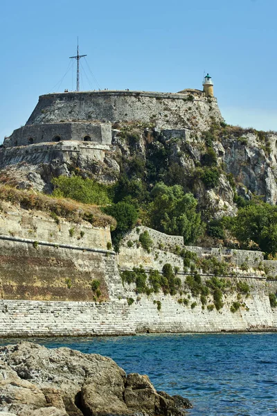 Venetian Citadel Palaio Frourio City Corfu Greece — Stock Photo, Image