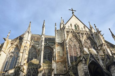 Troyes, Fransa 'da bir ortaçağ kilisesinin taş unsurları