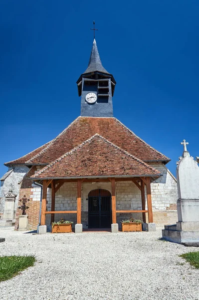 Middeleeuwse Historische Parochiekerk Champagne Frankrijk — Stockfoto