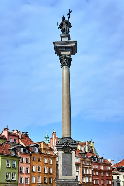 Historic Column Statue King Zygmunt Warsaw — Stock Photo, Image